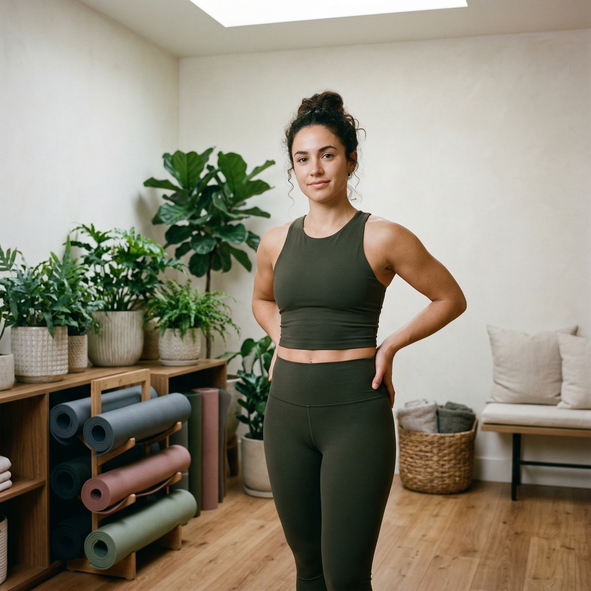 Side profile of person showing smooth sculpted body contours after non-invasive fat reduction treatment