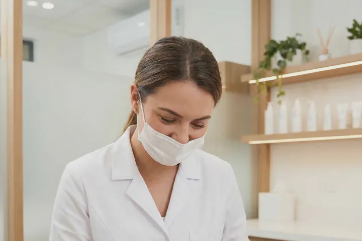 Aesthetician performing a HydraFacial treatment on a woman at Beautiful Body and Beyond in Corona, CA