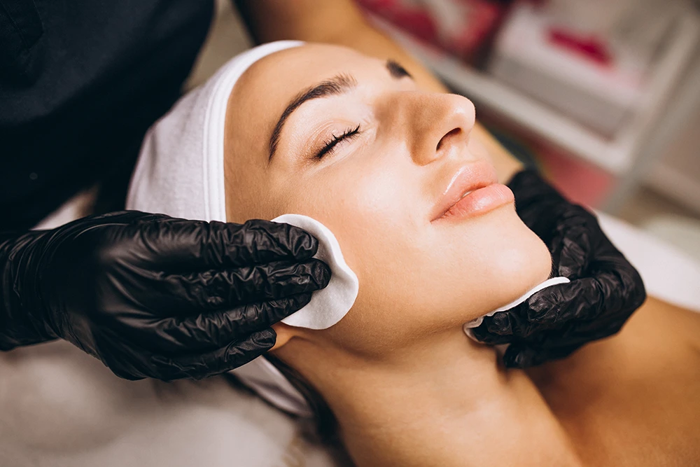 Preparing the face for hydrafacial