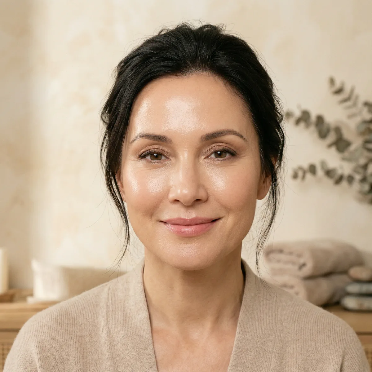 Woman with radiant, even-toned skin after facial rejuvenation treatments at Beautiful Body and Beyond