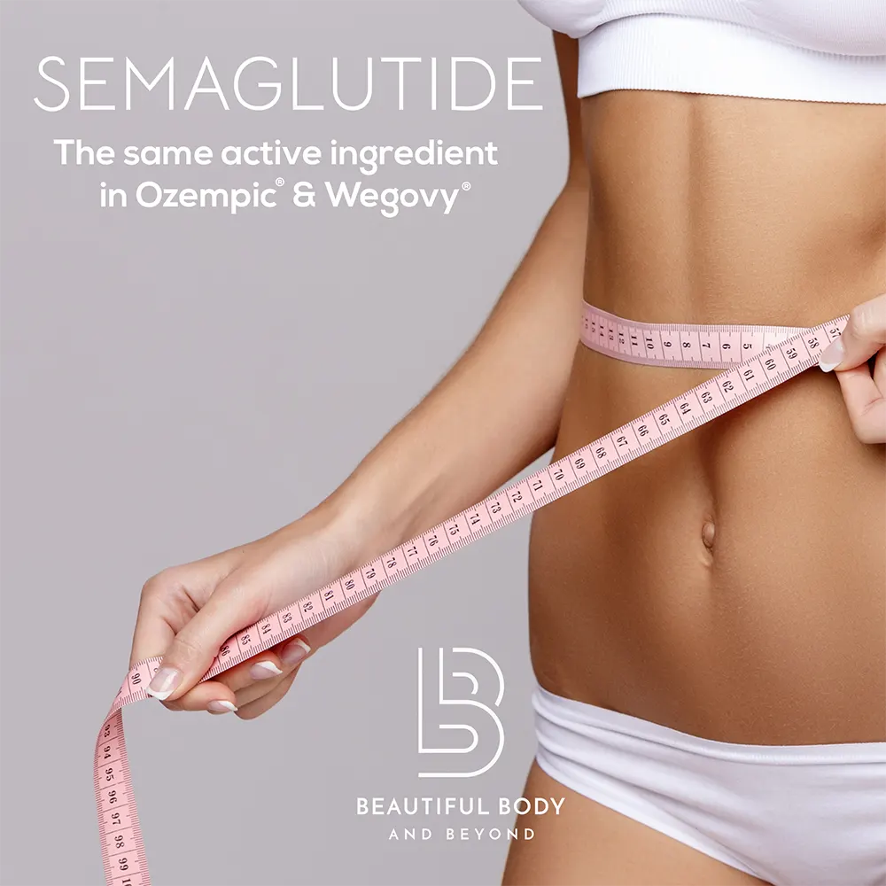 Semaglutide, the active ingredient in Ozempic and Wegovy, offered through the Beautiful Body and Beyond weight-loss program